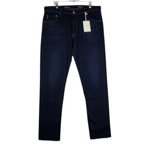 AG Adriano Goldschmied Tellis Modern Slim Stretch Dark Wash Jeans Sz 38× 34 NWT